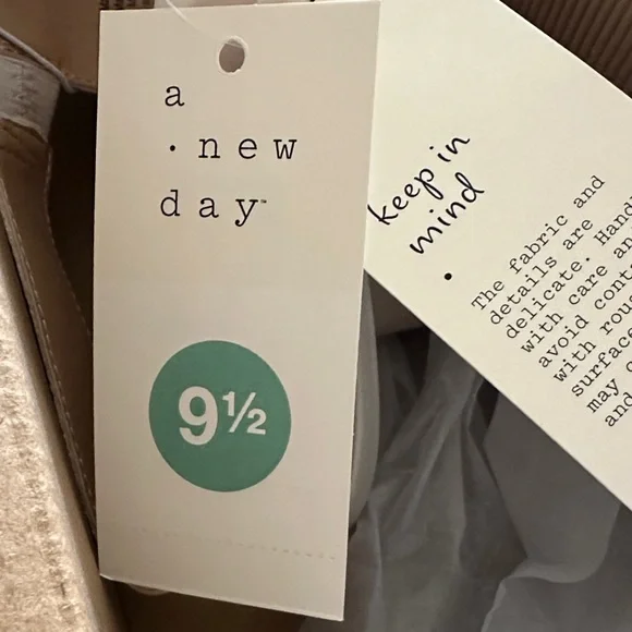 A New Day Women's Pearl-Embellished Cream Kitten Heels - Picture 3 of 5